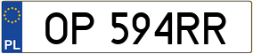 Trailer License Plate
